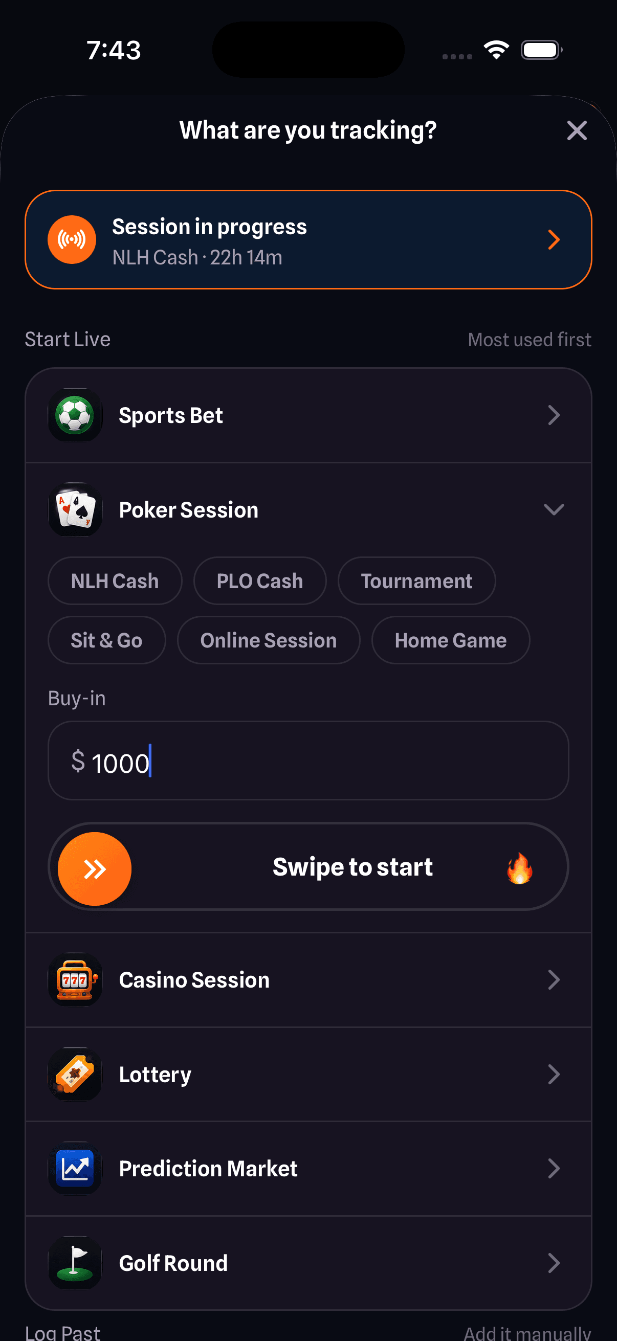 SeedStake add-entry flow